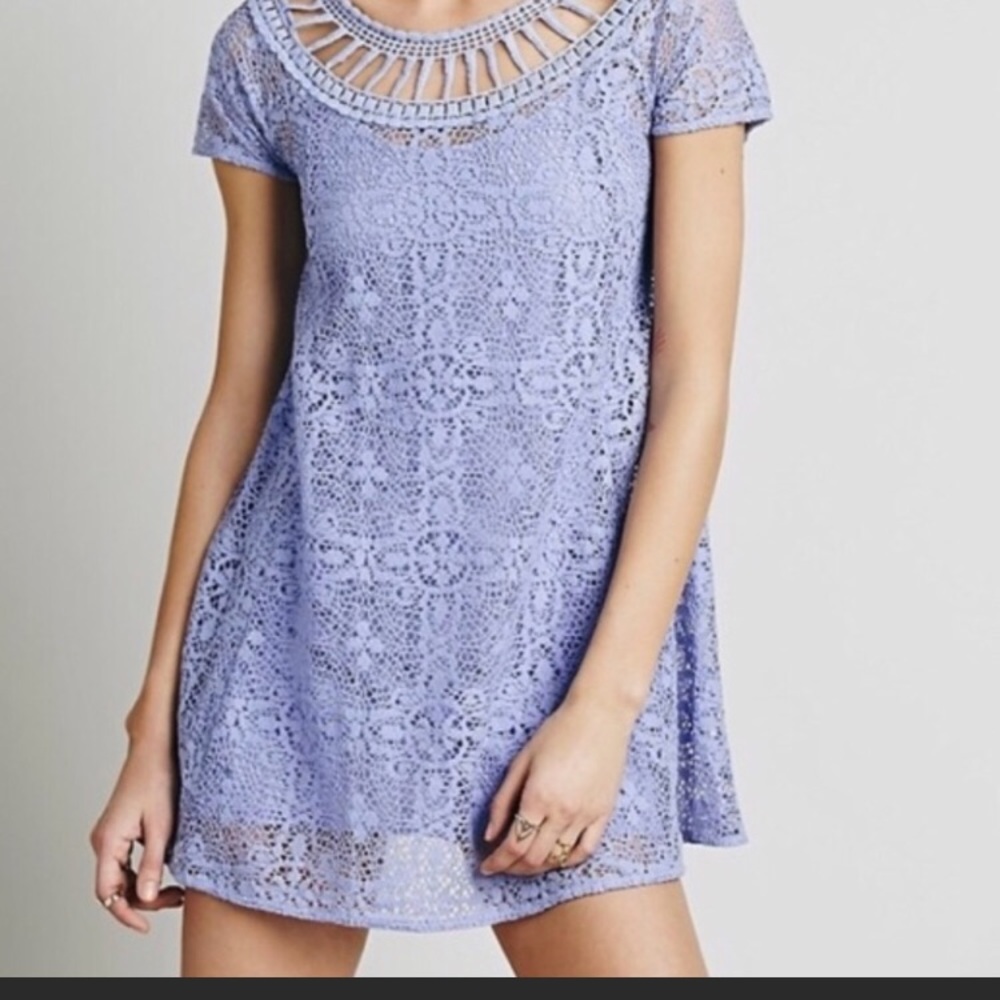 Pretty Lavender Free People lace dress!